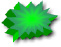 Green "Boom" symbol with drop shadow.  (Click to enlarge)